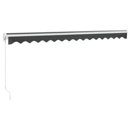 Tenda da Sole Retrattile Antracite 4x3 m in Tessuto e Alluminio | homemem39