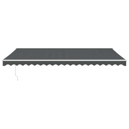 Tenda da Sole Retrattile Antracite 5x3 m in Tessuto e Alluminio | homemem39