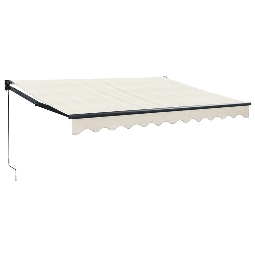 Tenda da Sole Retrattile Crema 3x2,5 m in Tessuto e Alluminio | homemem39