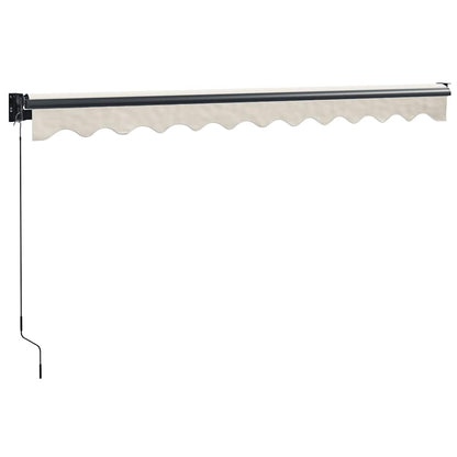 Tenda da Sole Retrattile Crema 3x2,5 m in Tessuto e Alluminio | homemem39