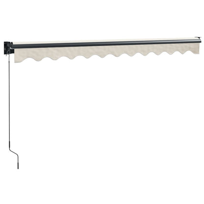 Tenda da Sole Retrattile Crema 3,5x2,5 m in Tessuto e Alluminio | homemem39