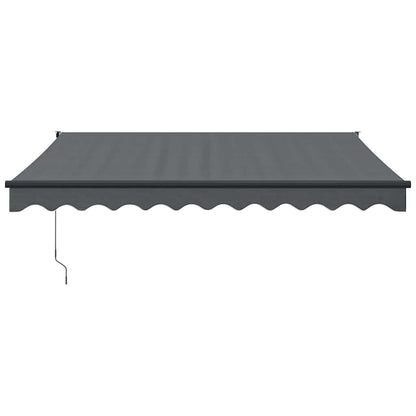 Tenda da Sole Retrattile Antracite 3,5x2,5m Tessuto e Alluminio | homemem39