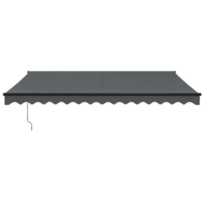 Tenda da Sole Retrattile Antracite 4,5x3 m Tessuto e Alluminio | homemem39