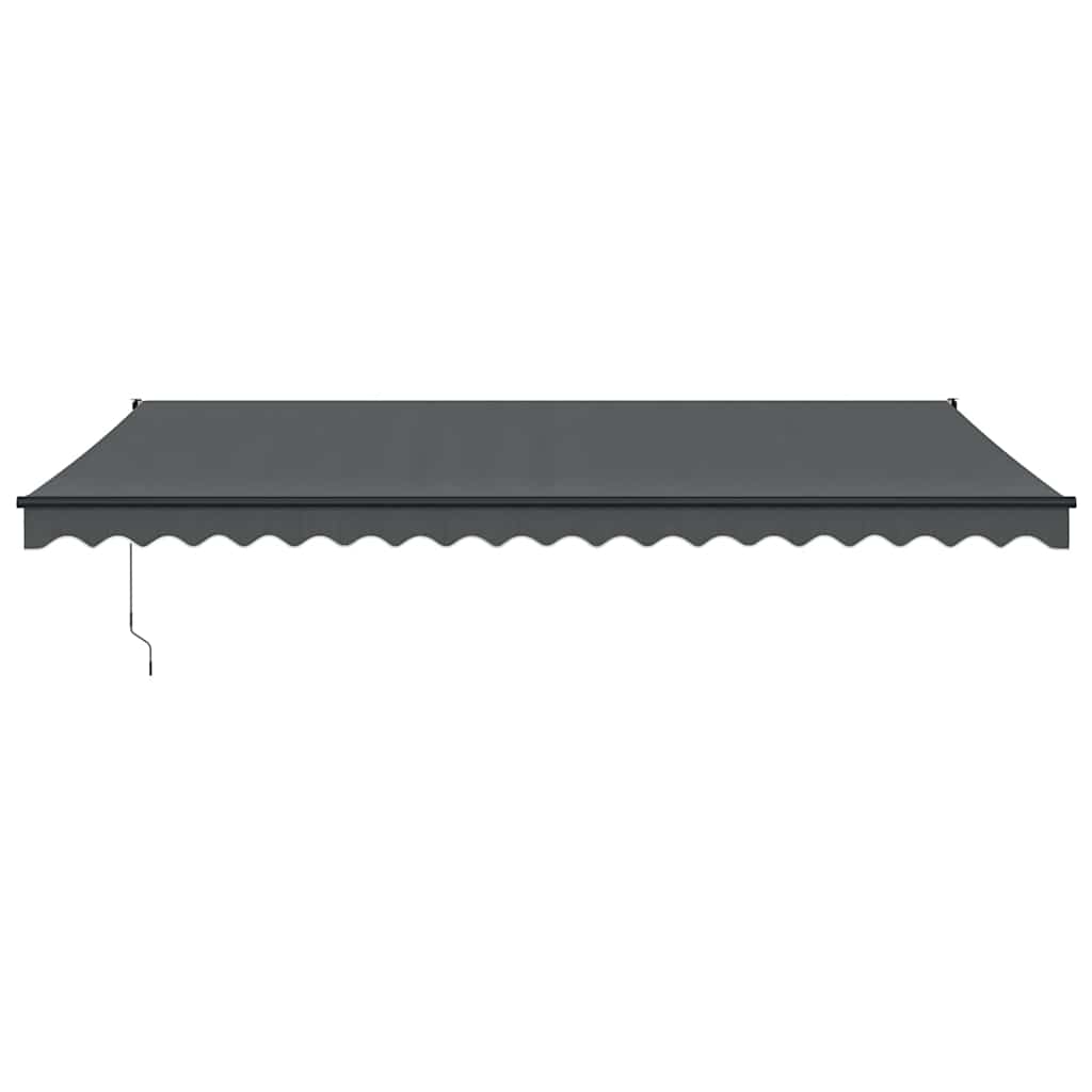 Tenda da Sole Retrattile Antracite 5x3 m in Tessuto e Alluminio | homemem39
