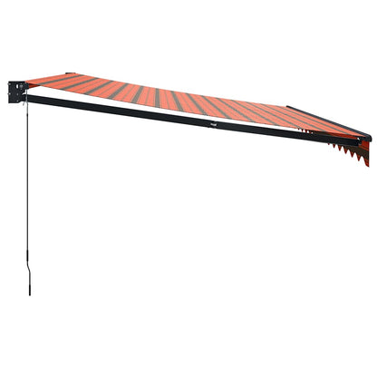 Tenda Retrattile Arancione Marrone 4,5x3 m Tessuto e Alluminio | homemem39