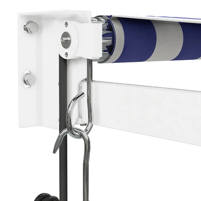 Tenda Sole Automatica Retrattile Blu e Bianca 3x2,5 m | homemem39