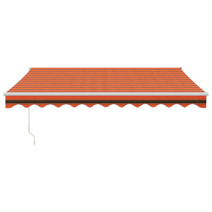 Tenda Sole Automatica Retrattile Arancione e Marrone 3x2,5 m | homemem39