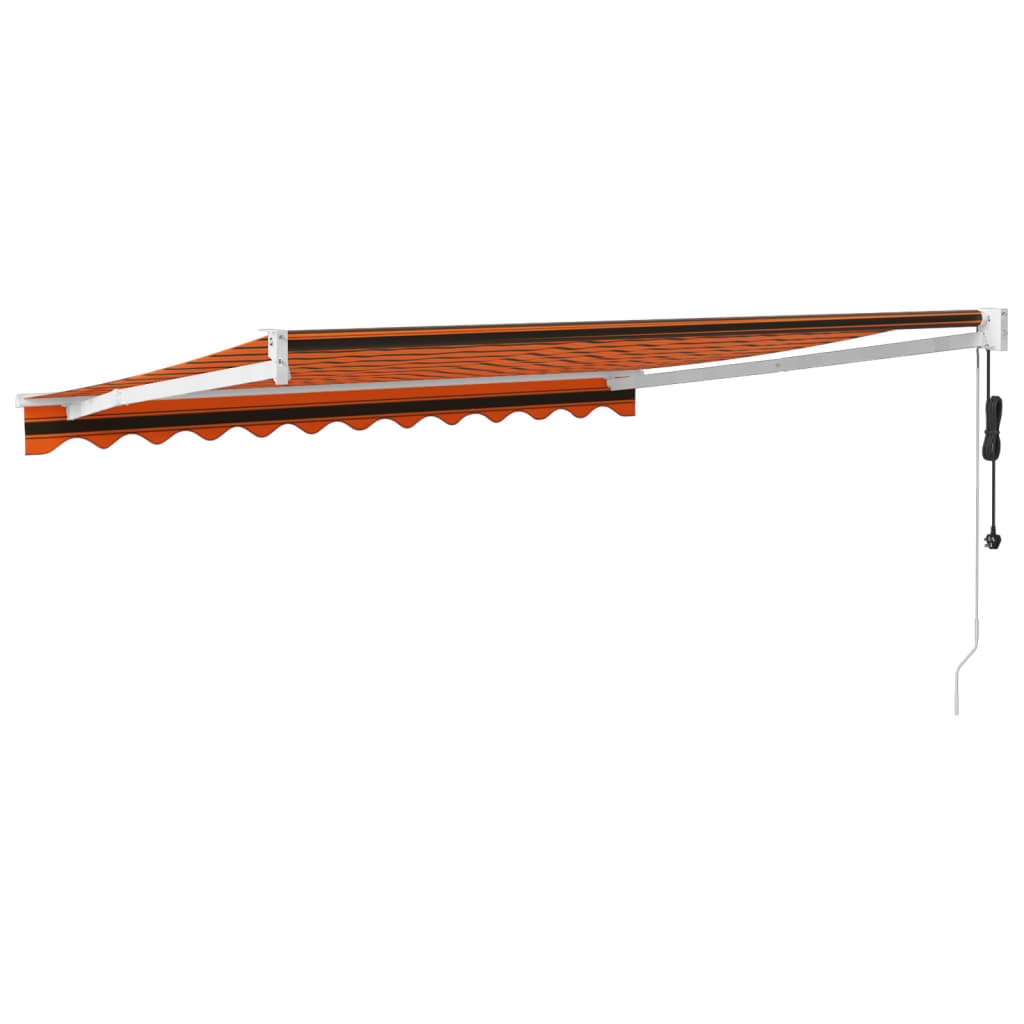 Tenda Sole Automatica Retrattile Arancione e Marrone 3x2,5 m | homemem39