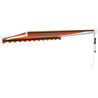Tenda Sole Automatica Retrattile Arancione e Marrone 3x2,5 m | homemem39