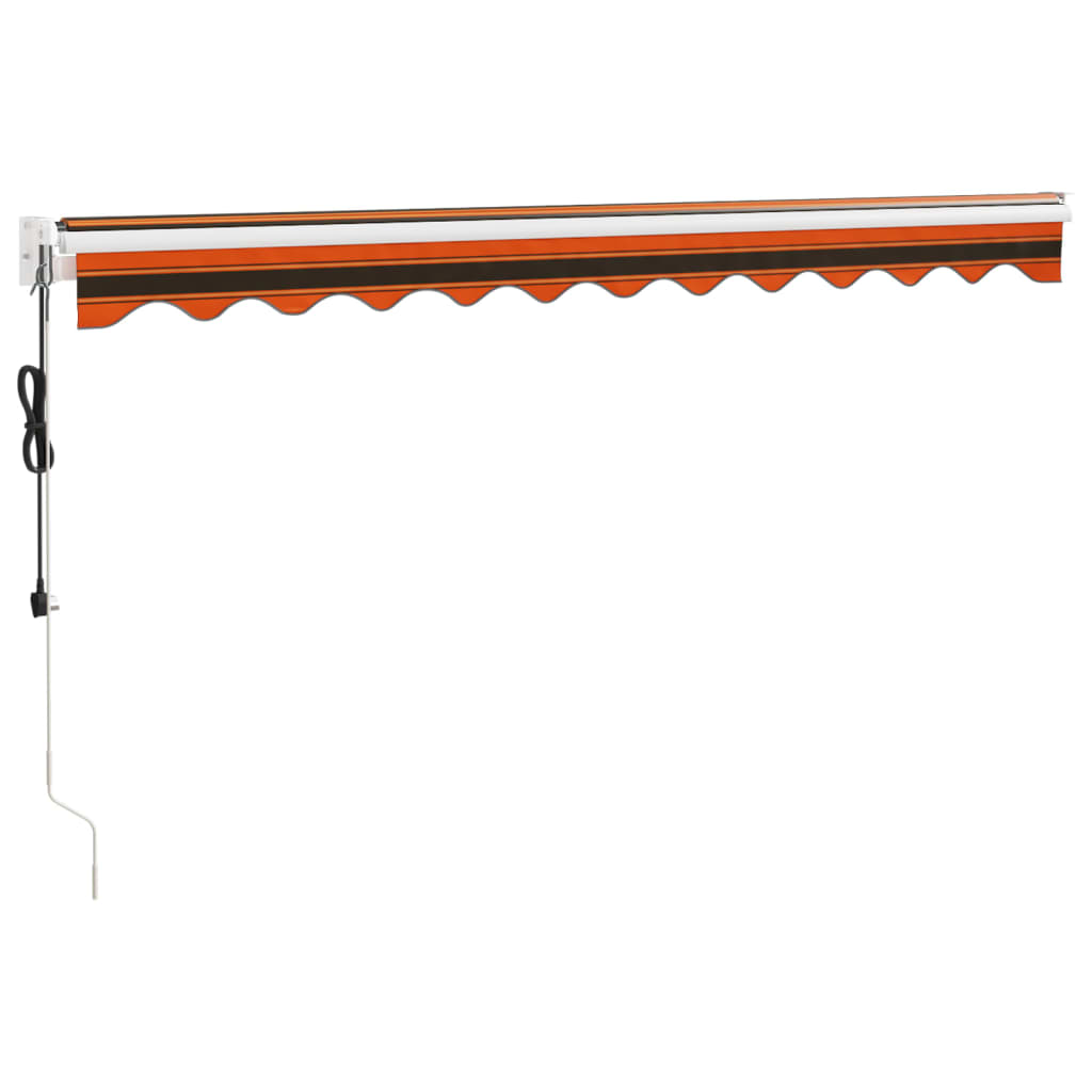 Tenda Sole Automatica Retrattile Arancione e Marrone 3x2,5 m | homemem39