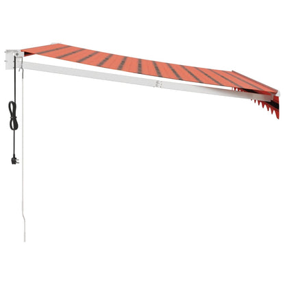 Tenda Sole Automatica Retrattile Arancione e Marrone 3,5x2,5 m