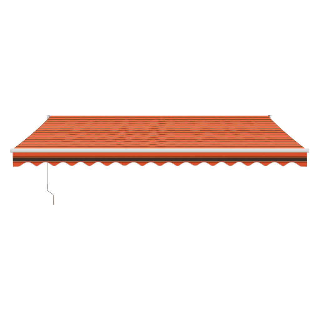 Tenda Sole Automatica Retrattile Arancione e Marrone 4x3 m