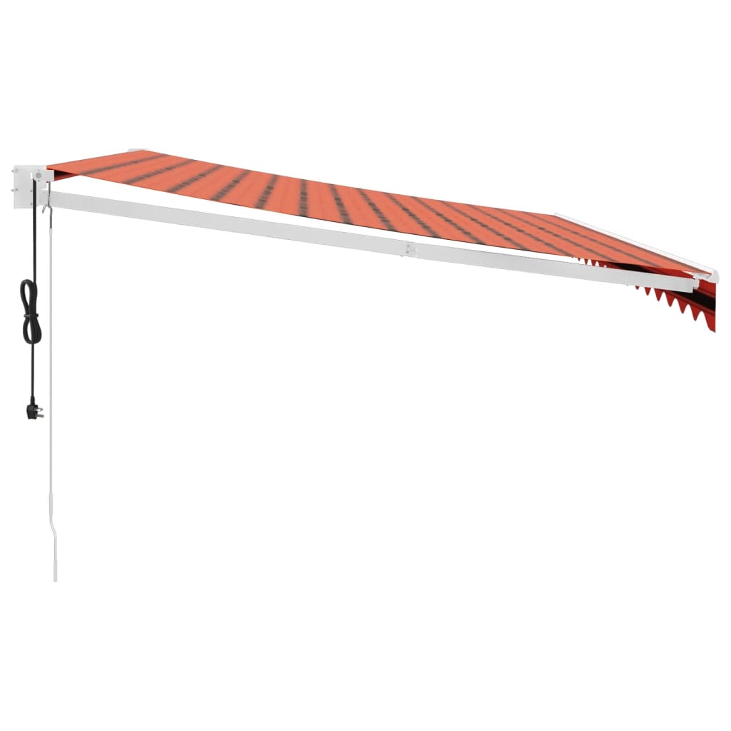 Tenda Sole Automatica Retrattile Arancione e Marrone 4,5x3 m | homemem39