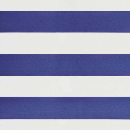 Tenda Sole Automatica Retrattile Blu e Bianca 5x3 m - homemem39