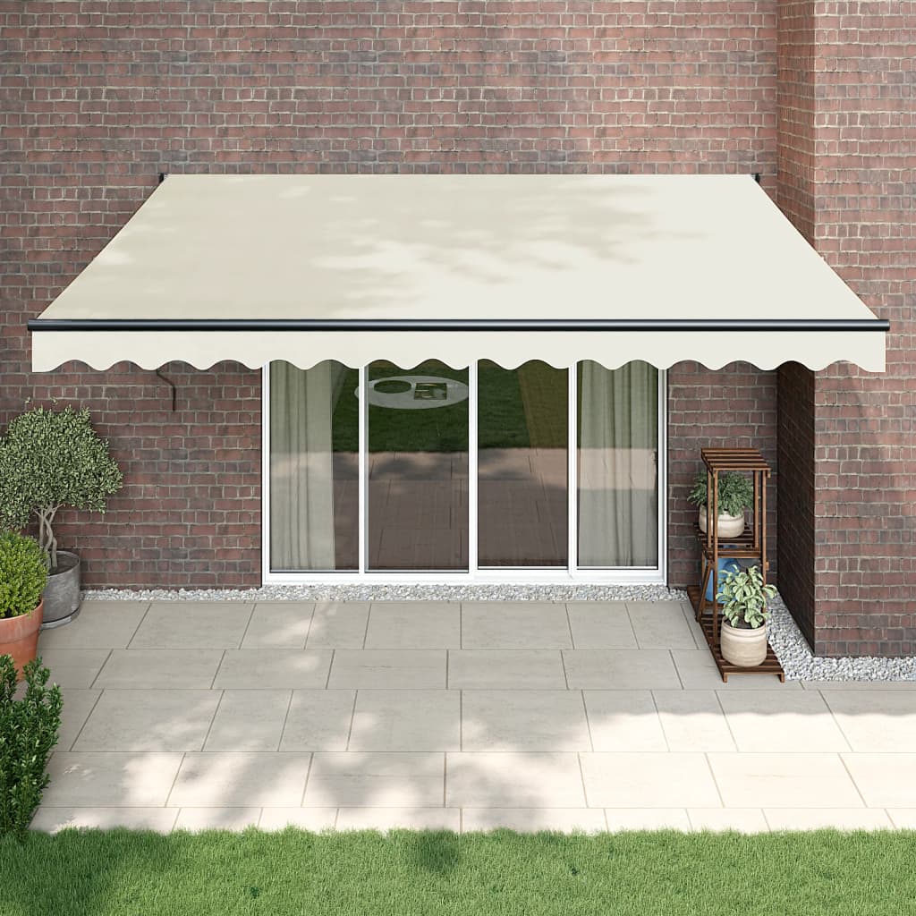 Tenda Sole Automatica Retrattile Crema 4,5x3 m | homemem39