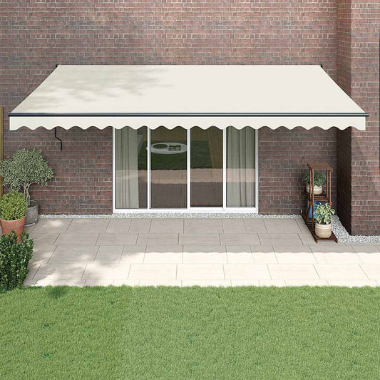 Tenda Sole Automatica Retrattile Crema 5x3 m | homemem39