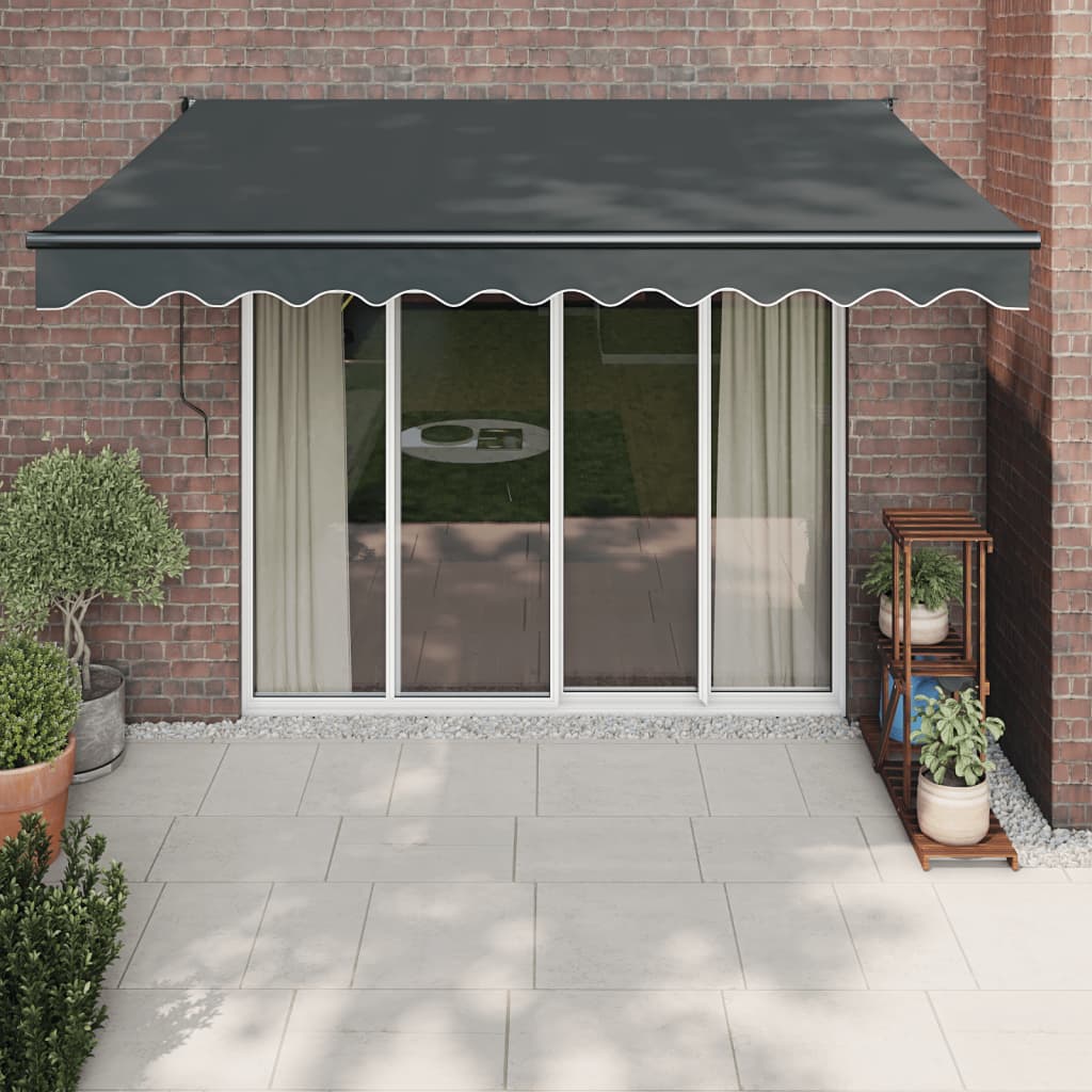 Tenda Sole Automatica Retrattile Antracite 3x2,5 m