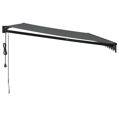 Tenda Sole Automatica Retrattile Antracite 5x3 m | homemem39