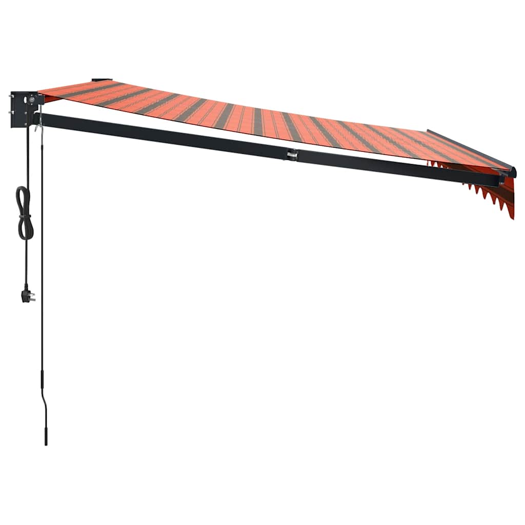 Tenda da sole automatica retrattile arancione e Marrone 3x2,5 m