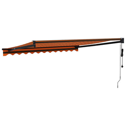 Tenda da sole automatica retrattile arancione e Marrone 3x2,5 m
