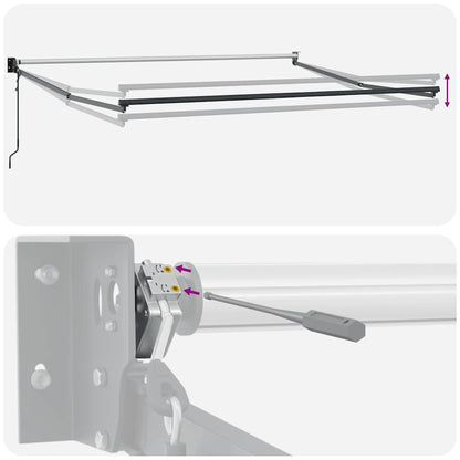 Tenda da sole automatica retrattile arancione e Marrone 3x2,5 m