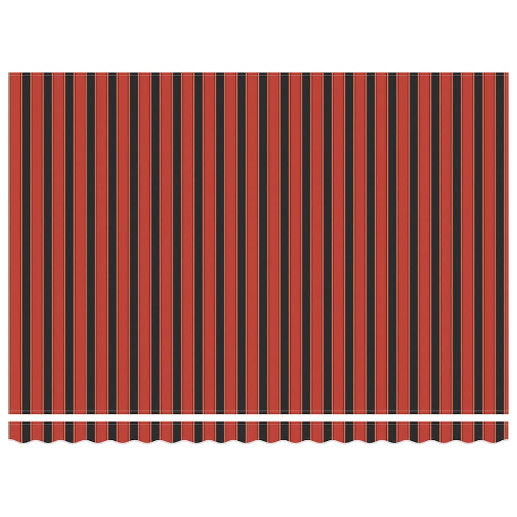 Tenda Sole Automatica Retrattile Arancione e Marrone 4,5x3 m