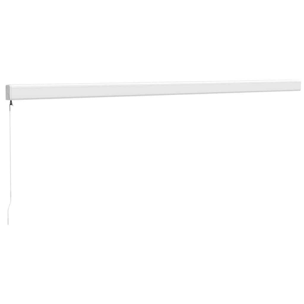 Tenda da Sole Retrattile Blu e Bianca 5x3 m Tessuto e Alluminio