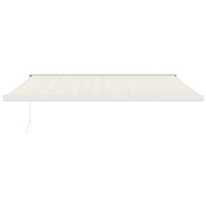 Tenda da Sole Retrattile Crema 4x3 m in Tessuto e Alluminio - homemem39
