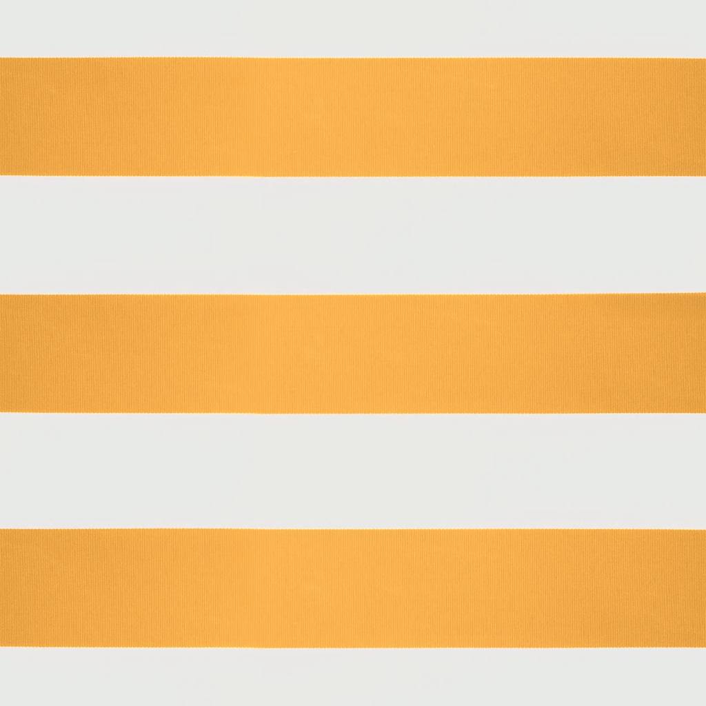 Tenda Sole Retrattile Gialla e Bianca 4x3 m Tessuto e Alluminio