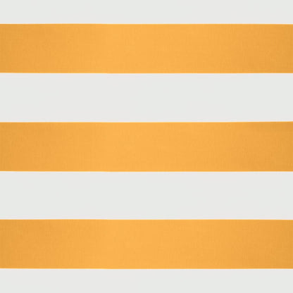 Tenda Sole Retrattile Gialla e Bianca 5x3 m Tessuto e Alluminio