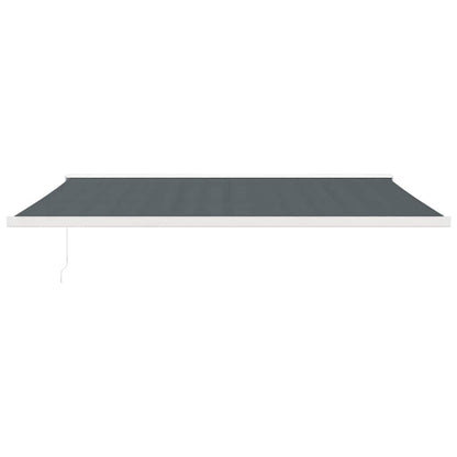 Tenda da Sole Retrattile Antracite 5x3 m in Tessuto e Alluminio | homemem39