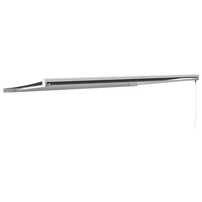 Tenda da Sole Retrattile Antracite 5x3 m in Tessuto e Alluminio | homemem39