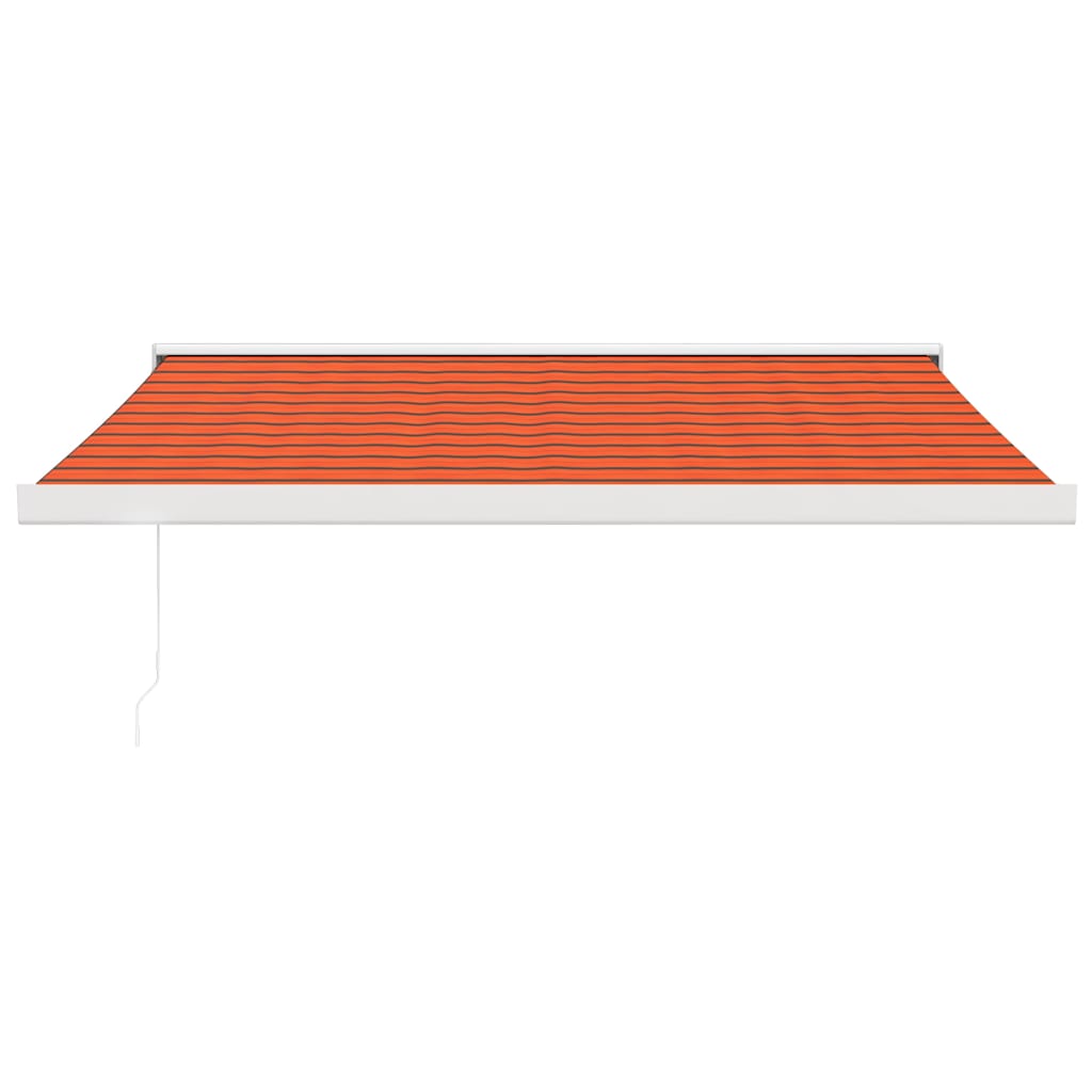 Tenda Retrattile Arancione Marrone 3,5x2,5m Tessuto e Alluminio | homemem39
