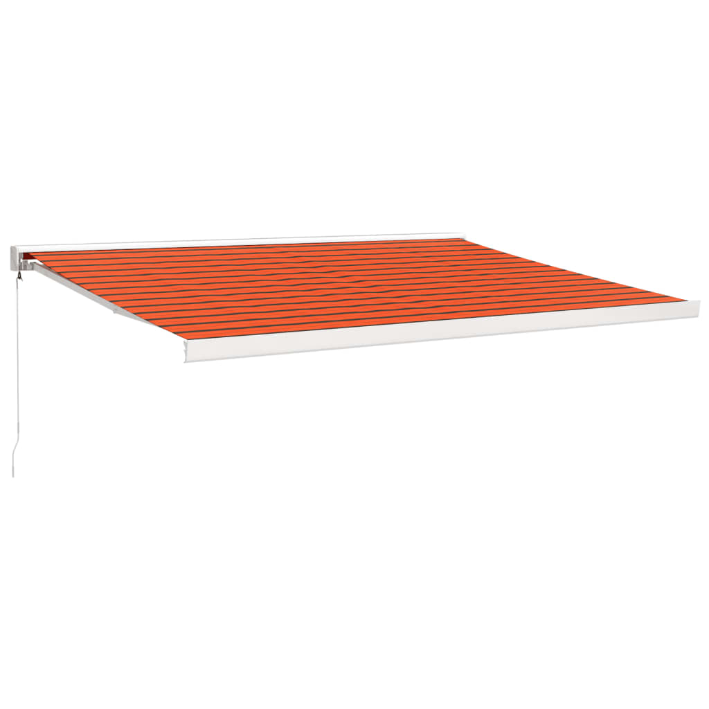Tenda Retrattile Arancione Marrone 4,5x3 m Tessuto e Alluminio | homemem39