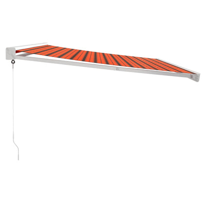 Tenda Retrattile Arancione Marrone 4,5x3 m Tessuto e Alluminio