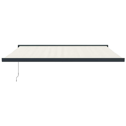 Tenda da Sole Retrattile Crema 4,5x3 m in Tessuto e Alluminio | homemem39