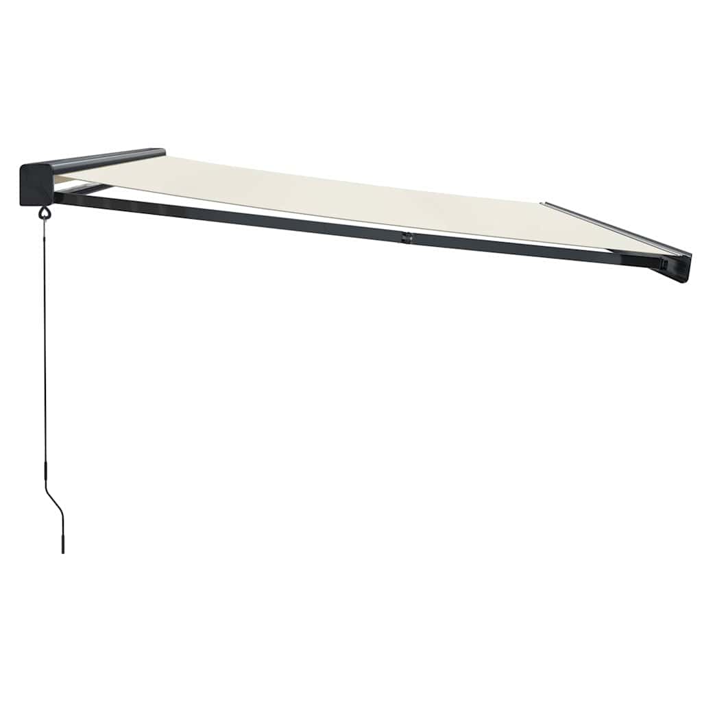 Tenda da Sole Retrattile Crema 4,5x3 m in Tessuto e Alluminio | homemem39