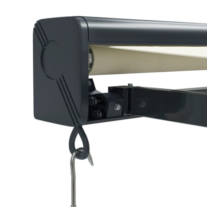 Tenda da Sole Retrattile Crema 5x3 m in Tessuto e Alluminio | homemem39