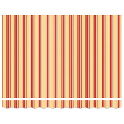 Tenda Retrattile Gialla e Bianca 3x2,5 m in Tessuto e Alluminio