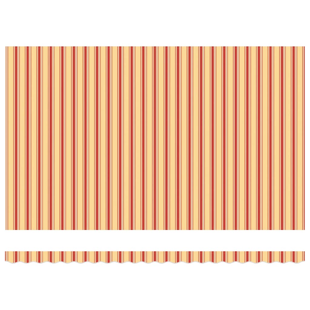 Tenda Sole Retrattile Gialla e Bianca 4x3 m Tessuto e Alluminio