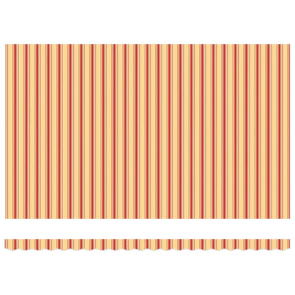 Tenda Sole Retrattile Gialla e Bianca 4x3 m Tessuto e Alluminio