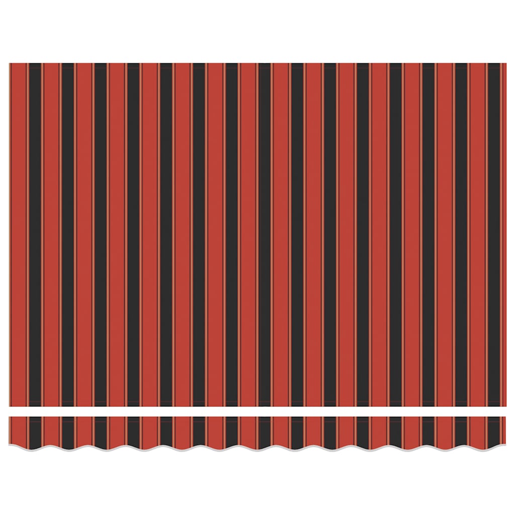 Tenda Retrattile Arancione e Marrone 3x2,5m Tessuto e Alluminio