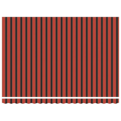 Tenda Retrattile Arancione Marrone 4,5x3 m Tessuto e Alluminio | homemem39