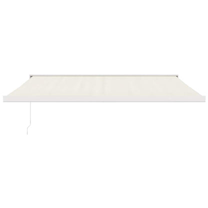 Tenda da Sole Retrattile Crema 4x3 m in Tessuto e Alluminio