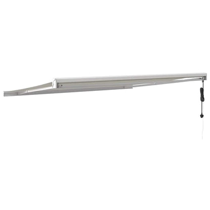 Tenda da Sole Retrattile Crema 4x3 m in Tessuto e Alluminio