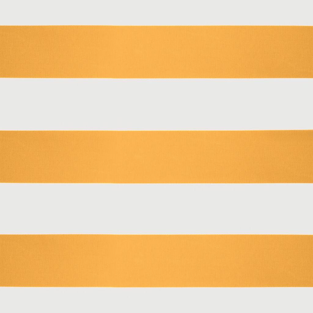 Tenda Sole Retrattile Gialla e Bianca 4x3 m Tessuto e Alluminio