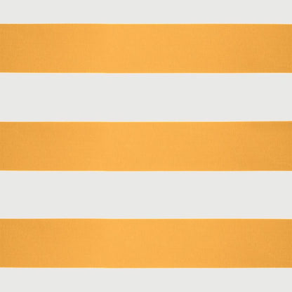 Tenda Retrattile Gialla e Bianca 4,5x3 m in Tessuto e Alluminio