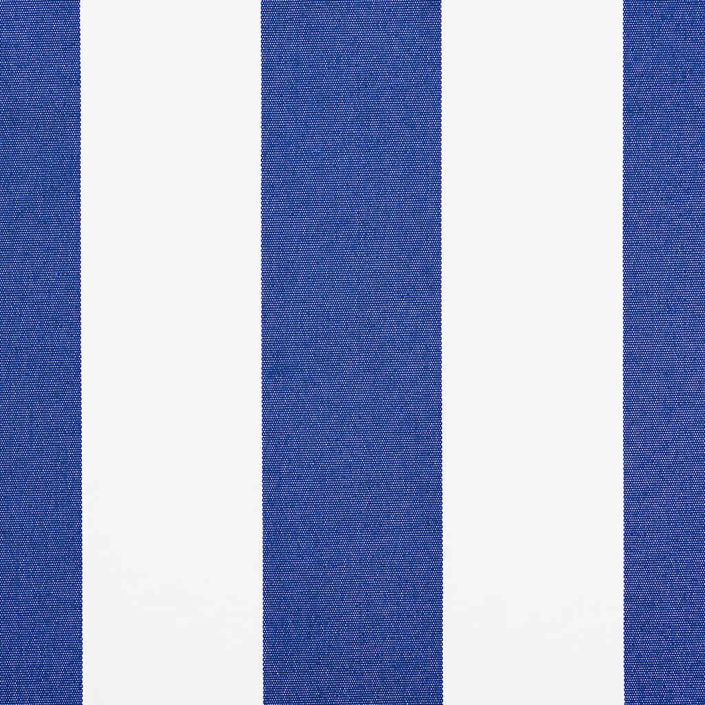Tenda da Sole Retrattile Blu e Bianca 4x3 m Tessuto e Alluminio