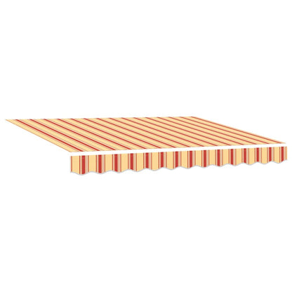 Tenda Retrattile Gialla e Bianca 3x2,5 m in Tessuto e Alluminio