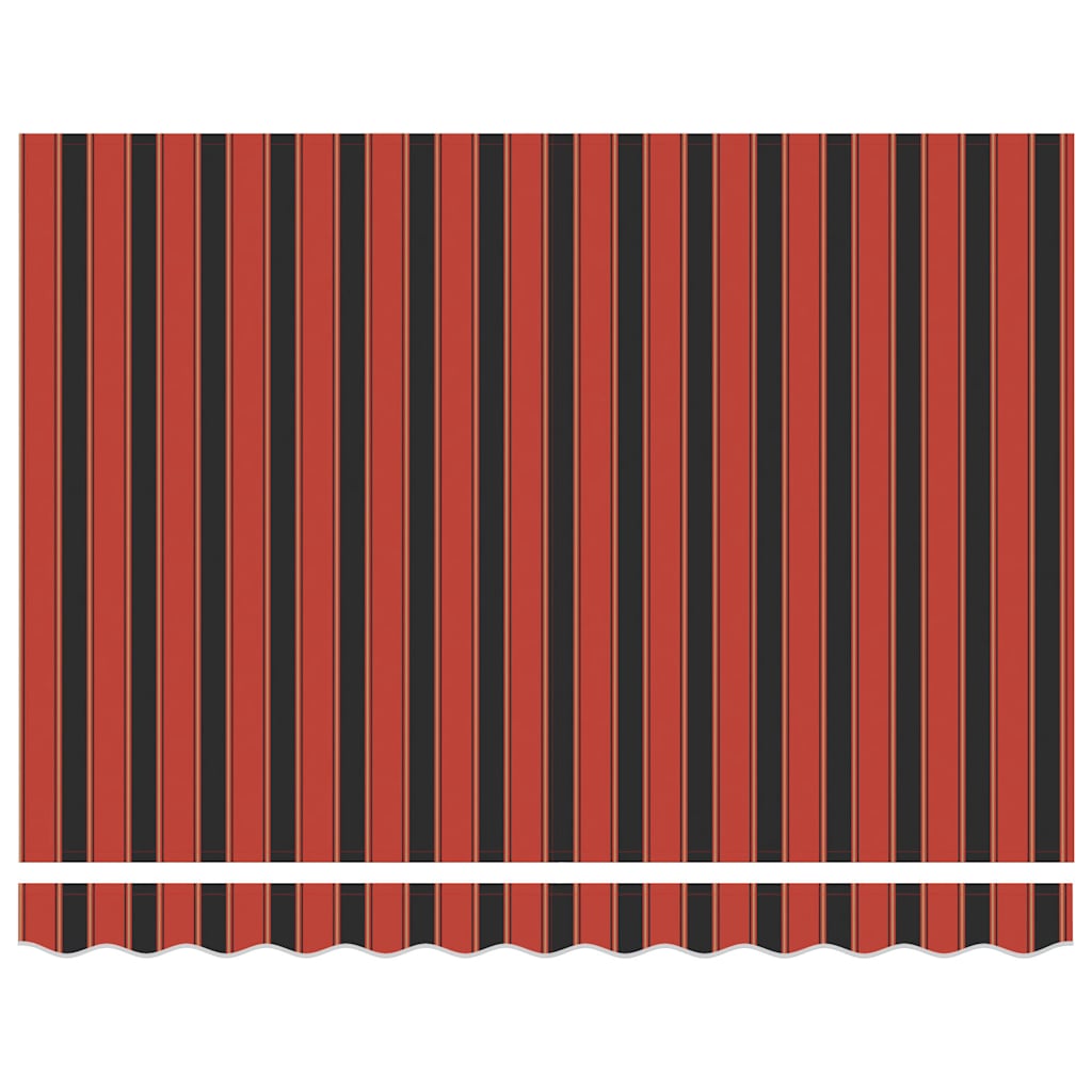 Tenda Retrattile Arancione Marrone 3x2,5 m Tessuto e Alluminio